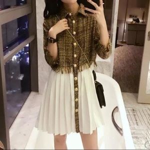 tweed mini dress
